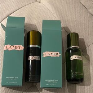 La Mer empty bottles